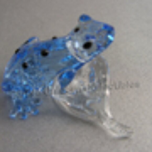 Swarovski Crystal SCS 2009 Gorilla Event Blue Dart Frog ~ SIGNED by Designer - Picture 6 of 8